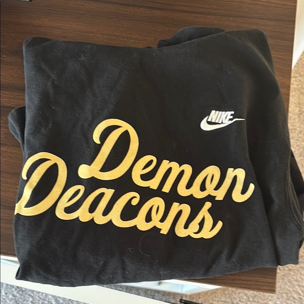 Nike Black and Gold Demon Deacons Sweatshirt